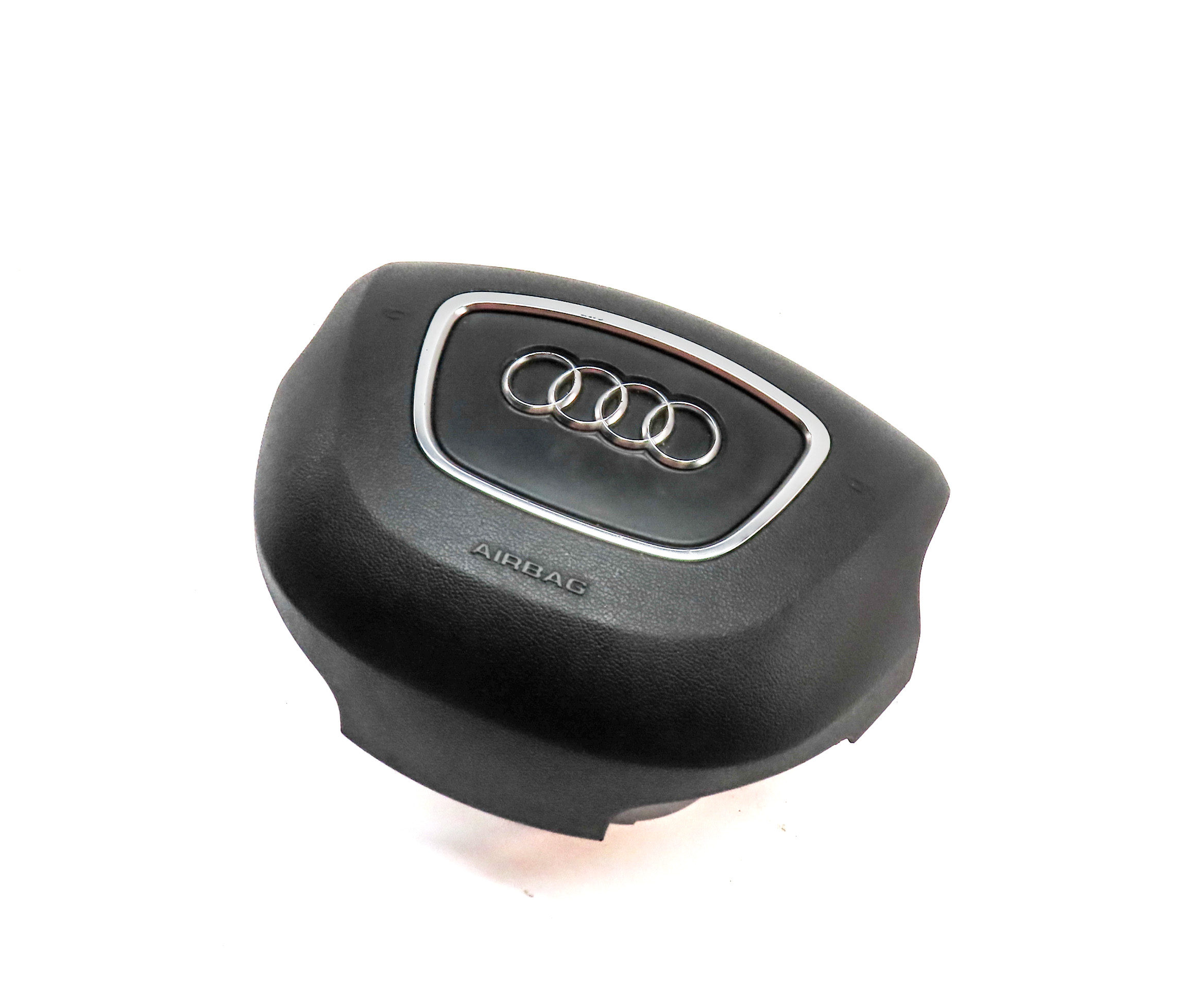 2011-2015 AUDI Q7 (4L) LEFT DRIVER STEERING WHEEL SRS AIRBAG AIR BAG (BLACK) — exact item pictured